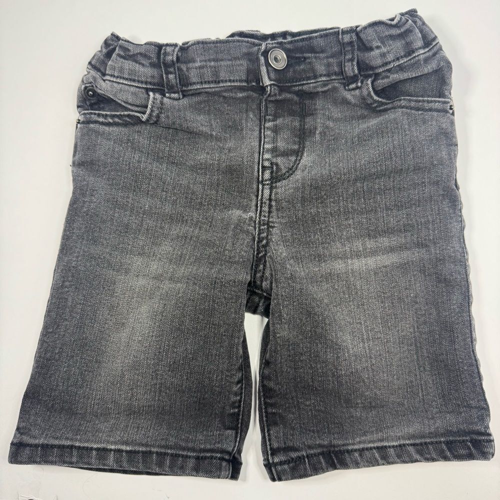 The children’s place size 4t black gray denim shorts